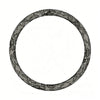 Onyx tweed black lace steering wheel cover, round O shape, 15 inch universal fit