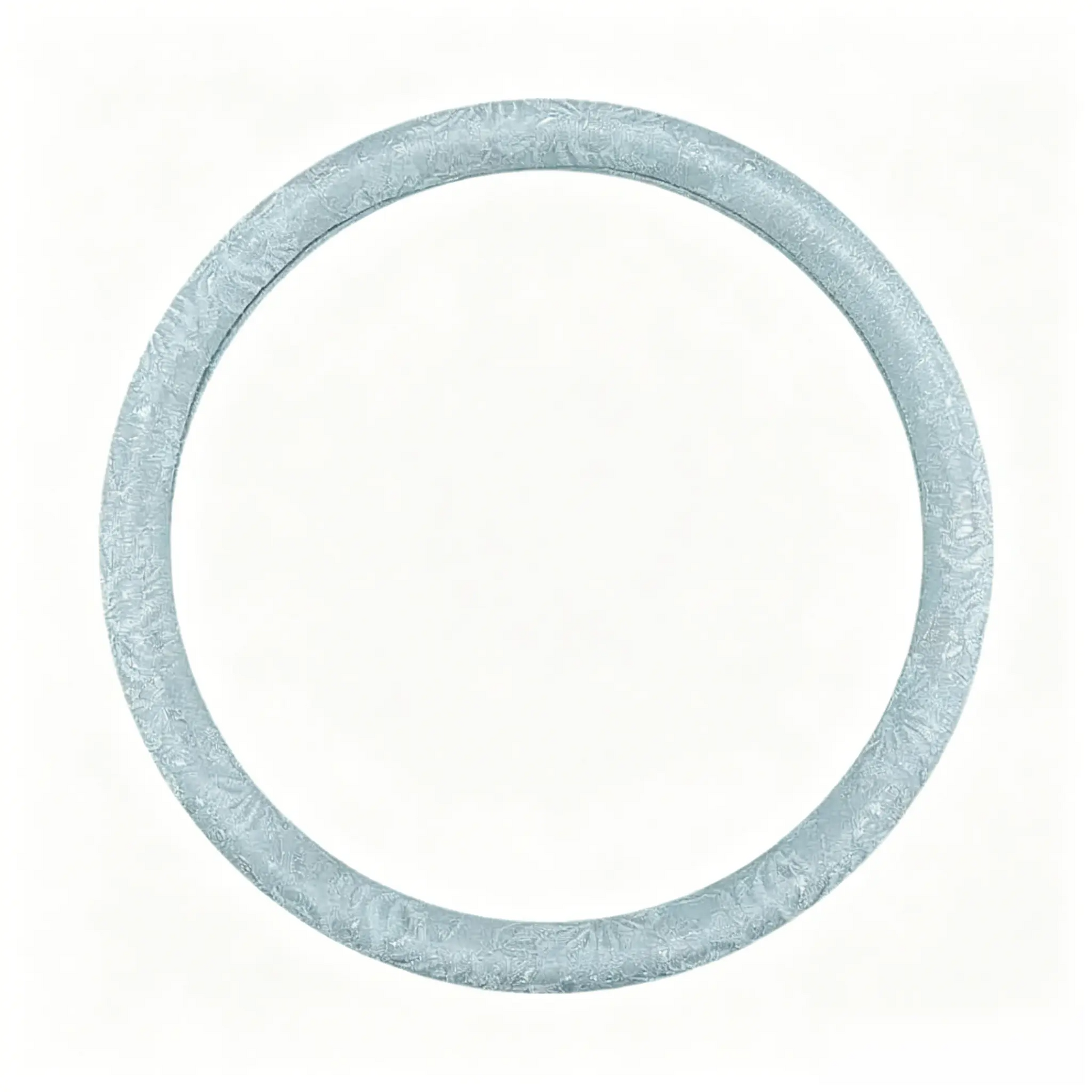 Baby blue lace steering wheel cover, round O shape, 15 inch