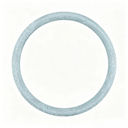 Baby blue lace steering wheel cover, round O shape, 15 inch