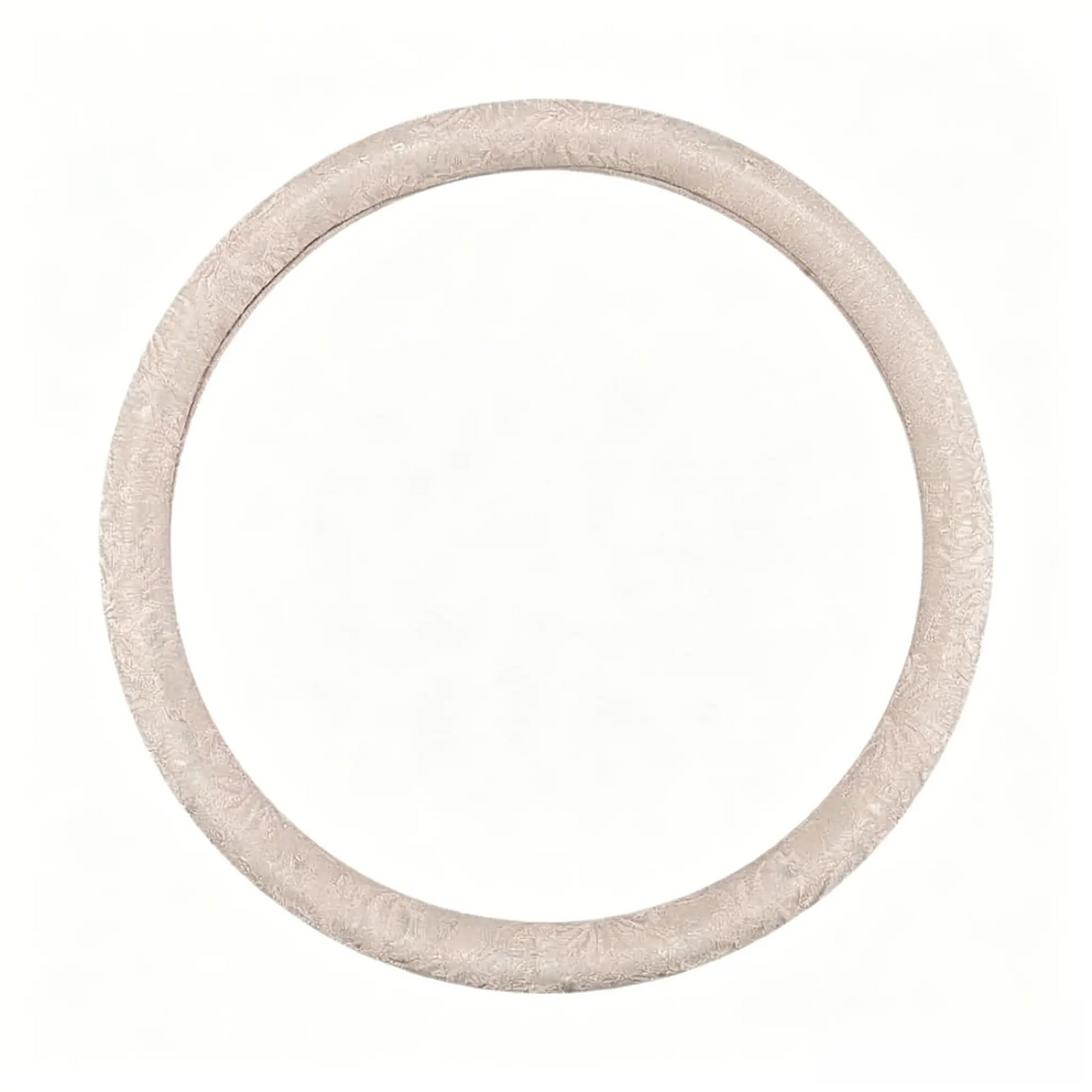 Blush pink lace steering wheel cover, round O shape, 15 inch
