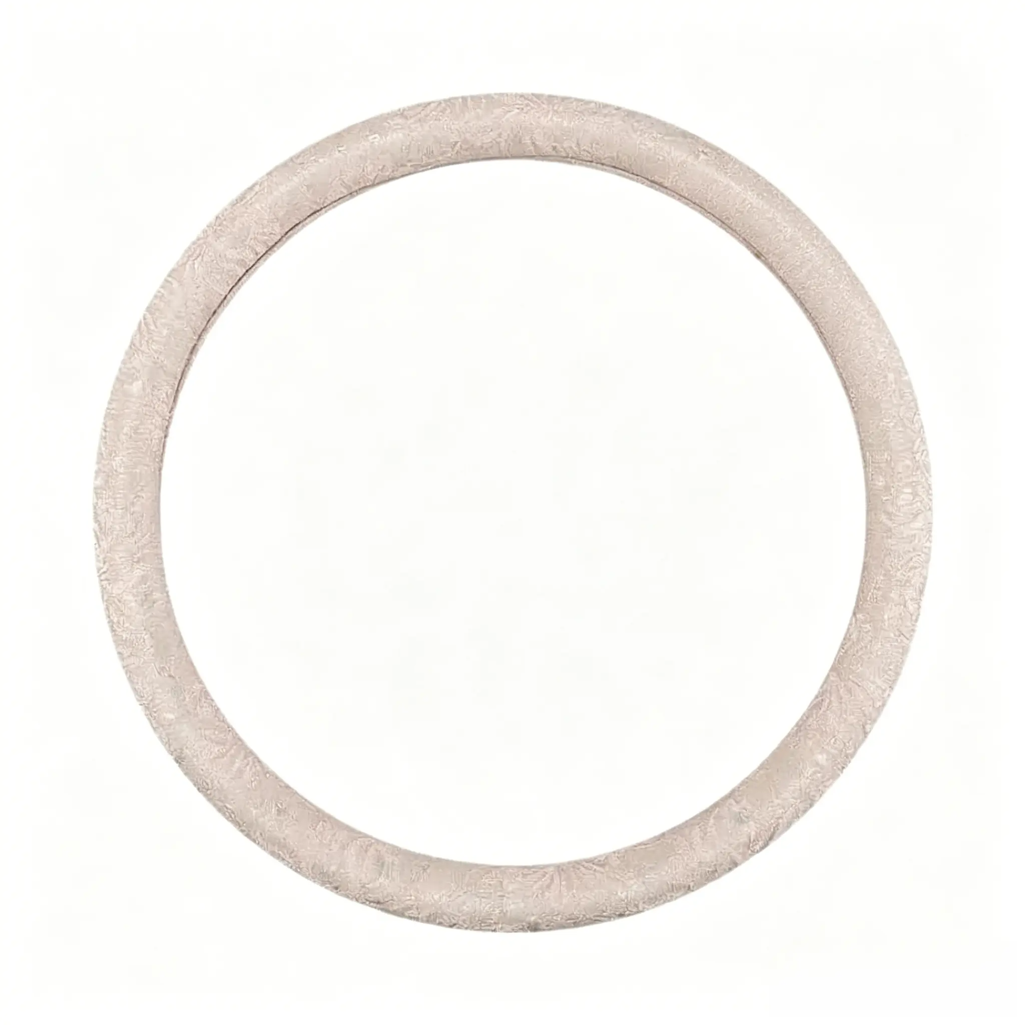 Blush pink lace steering wheel cover, round O shape, 15 inch
