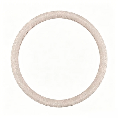 Blush pink lace steering wheel cover, round O shape, 15 inch