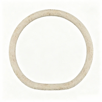 Cream lace steering wheel cover, D shape flat bottom, 15 inch