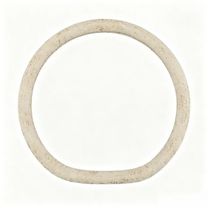 Cream lace steering wheel cover, D shape flat bottom, 15 inch
