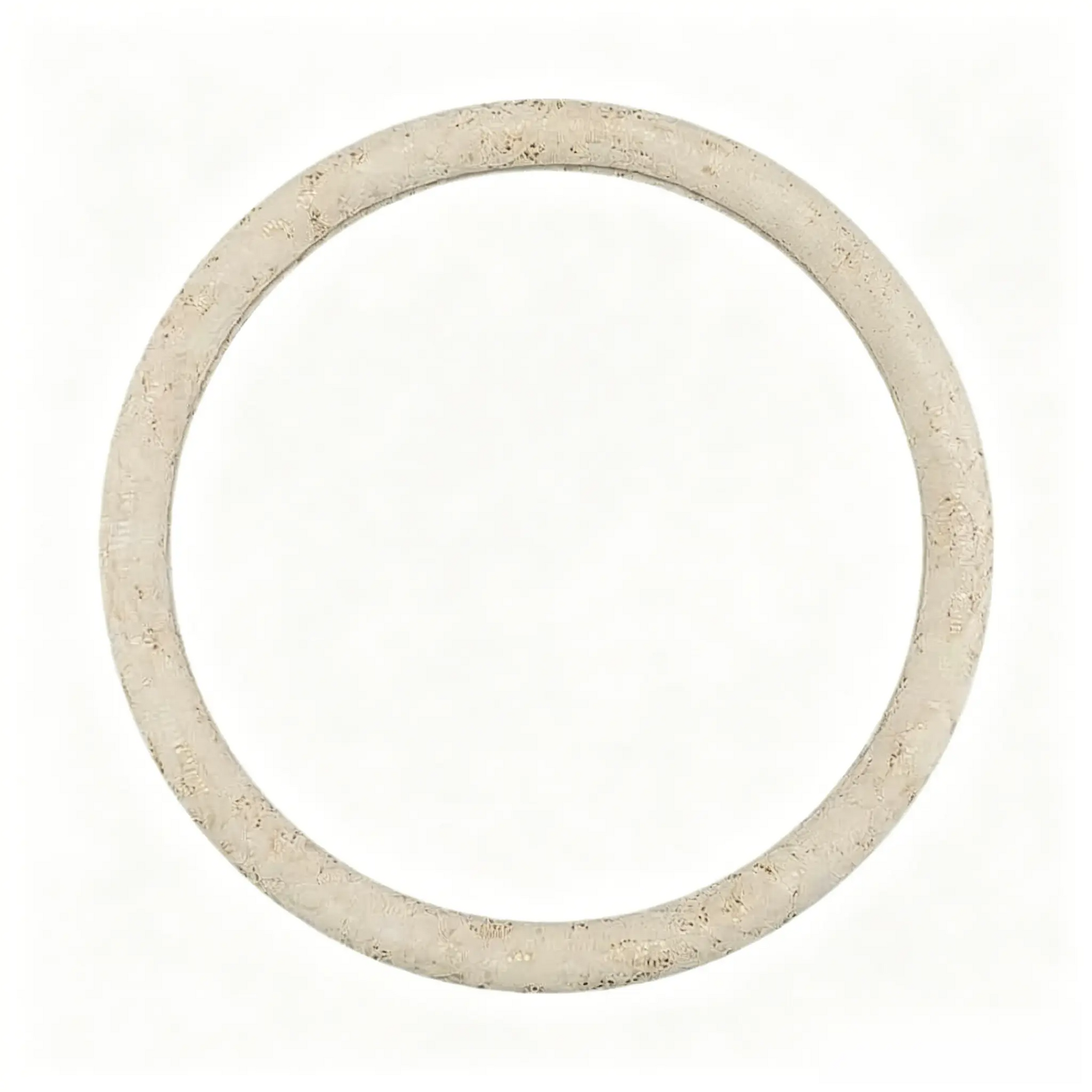 Cream lace steering wheel cover, round O shape, 15 inch universal fit