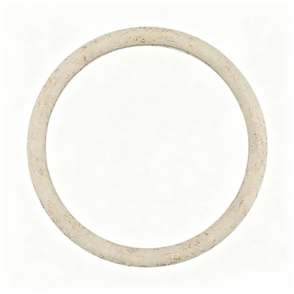 Cream lace steering wheel cover, round O shape, 15 inch universal fit