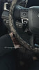 Lace Steering Wheel Cover 15-Inch with Bow-Knot Black